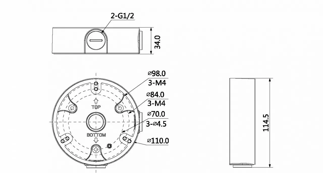 RVI RVI-1BMB-7 WHITE Кронштейн RVI RVI-1BMB-7 WHITE Кронштейн