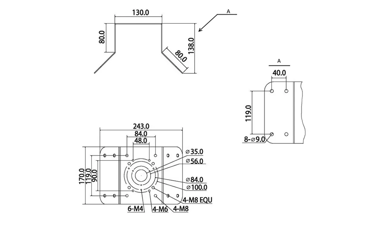 RVI RVI-1BCM-1 WHITE Кронштейн RVI RVI-1BCM-1 WHITE Кронштейн